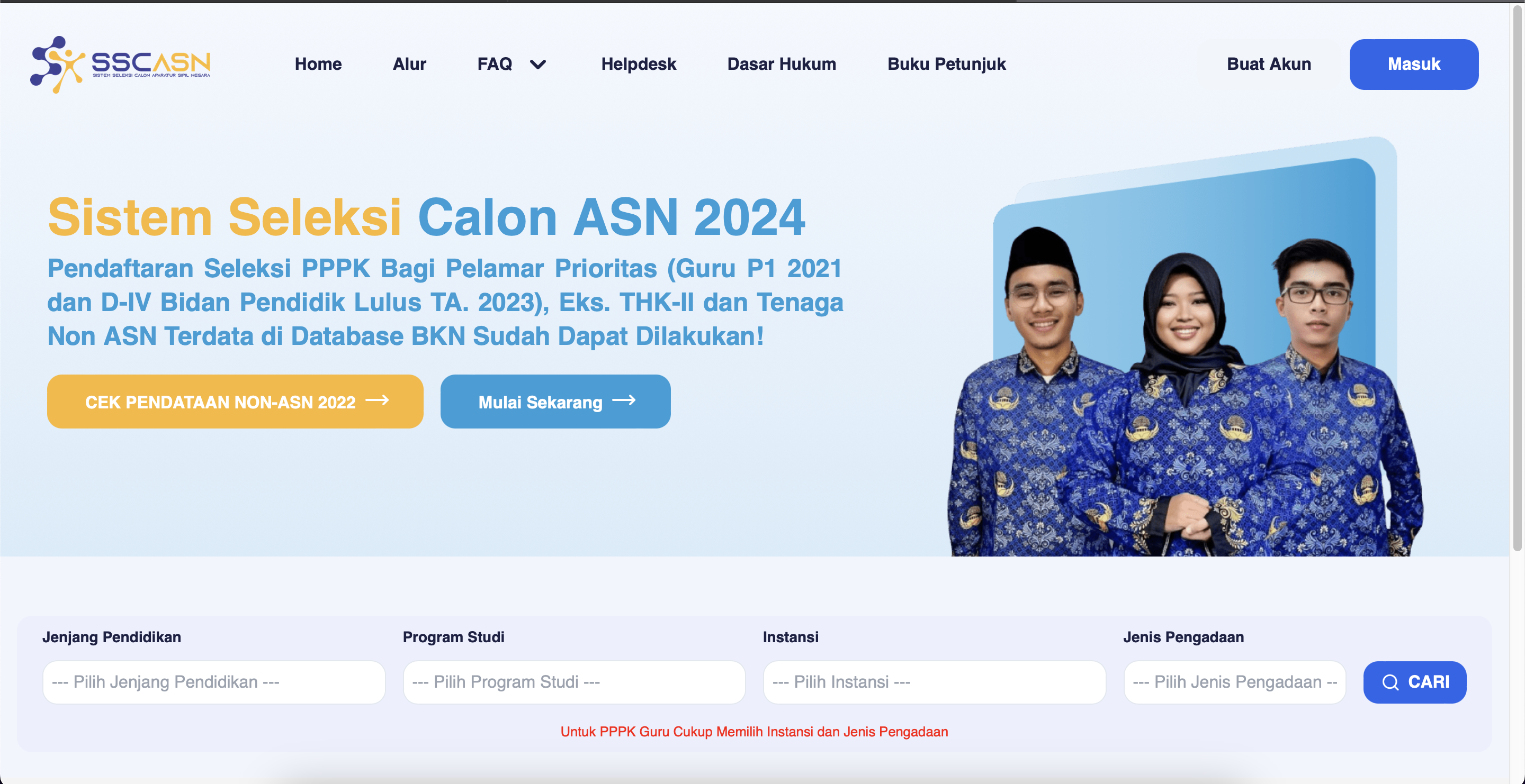 Pengumuman Seleksi PPPK 2024